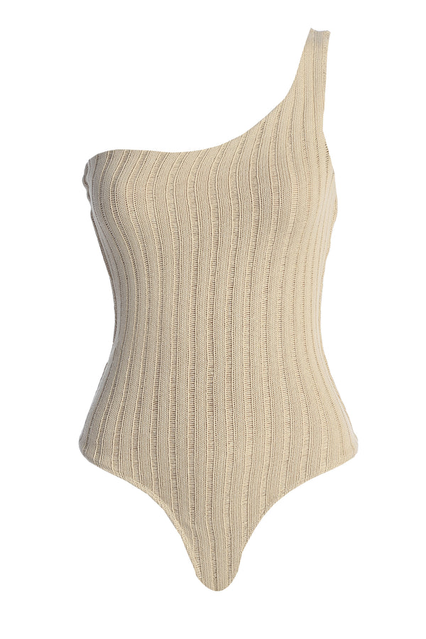 Natural Malibu Nights One Shoulder Bodysuit