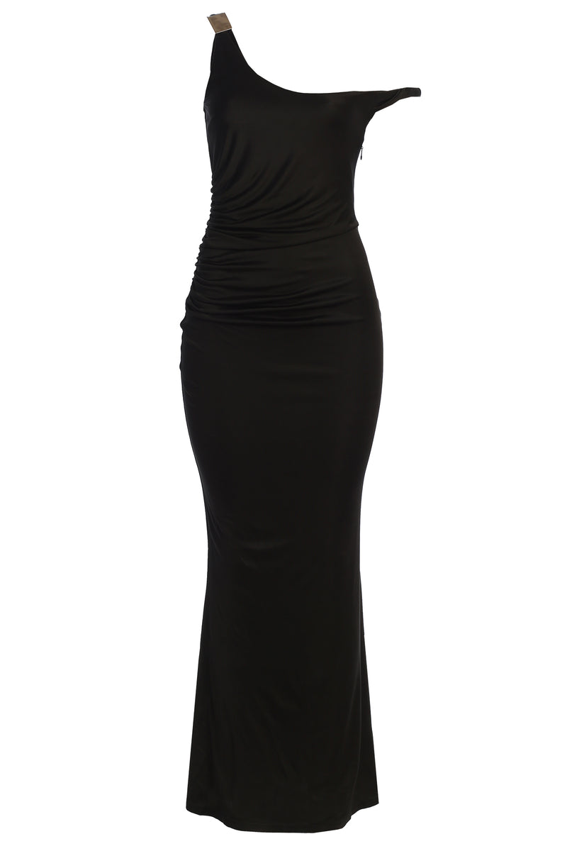 Robe Maxi d'Anniversaire Noire