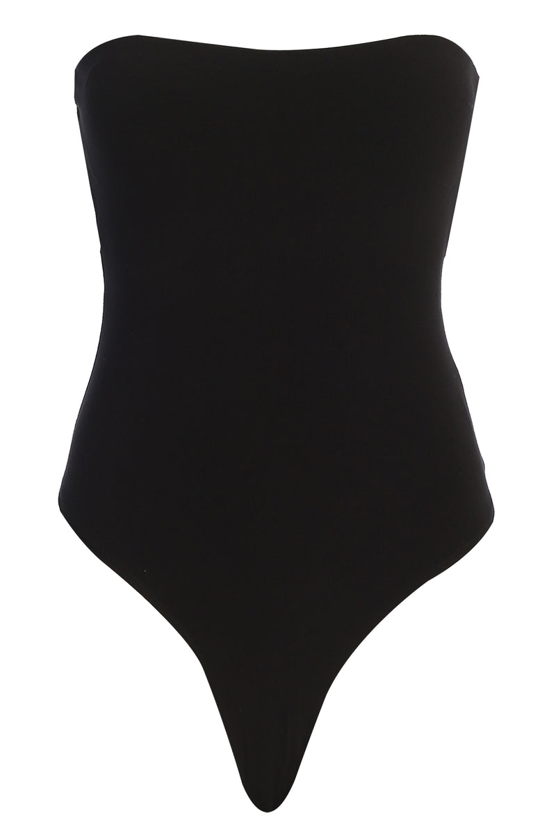 Black Classic Strapless Bodysuit