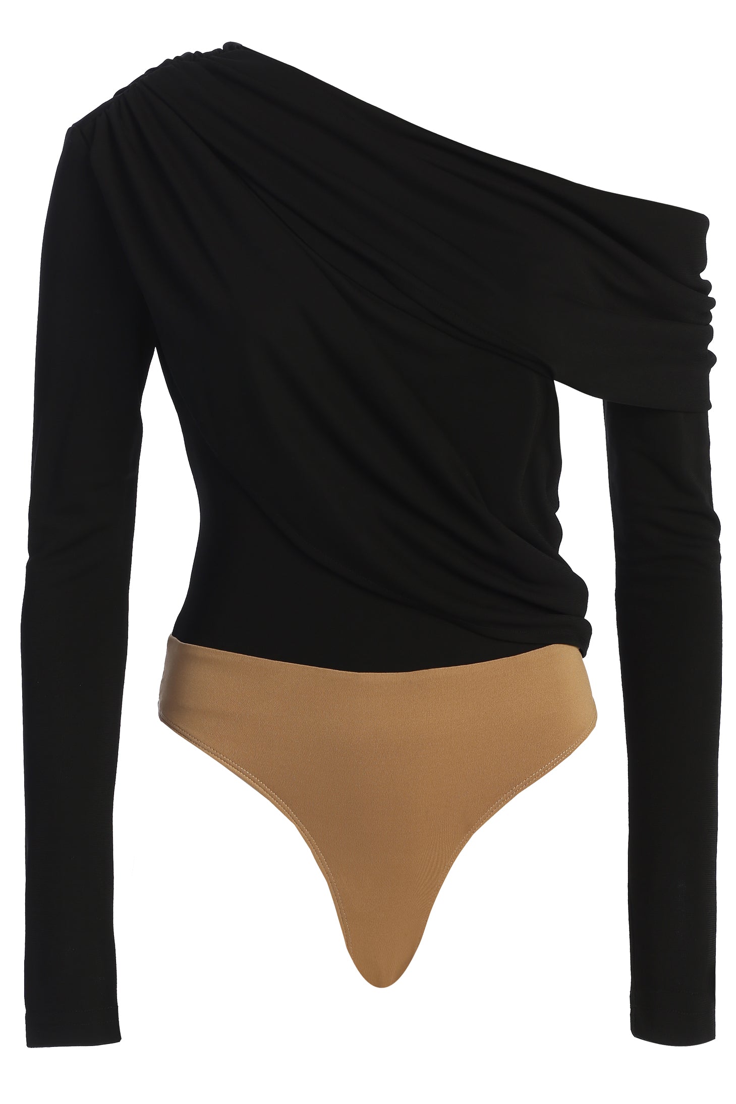 Black Ultra High Neck Bodysuit - JLUXLABEL