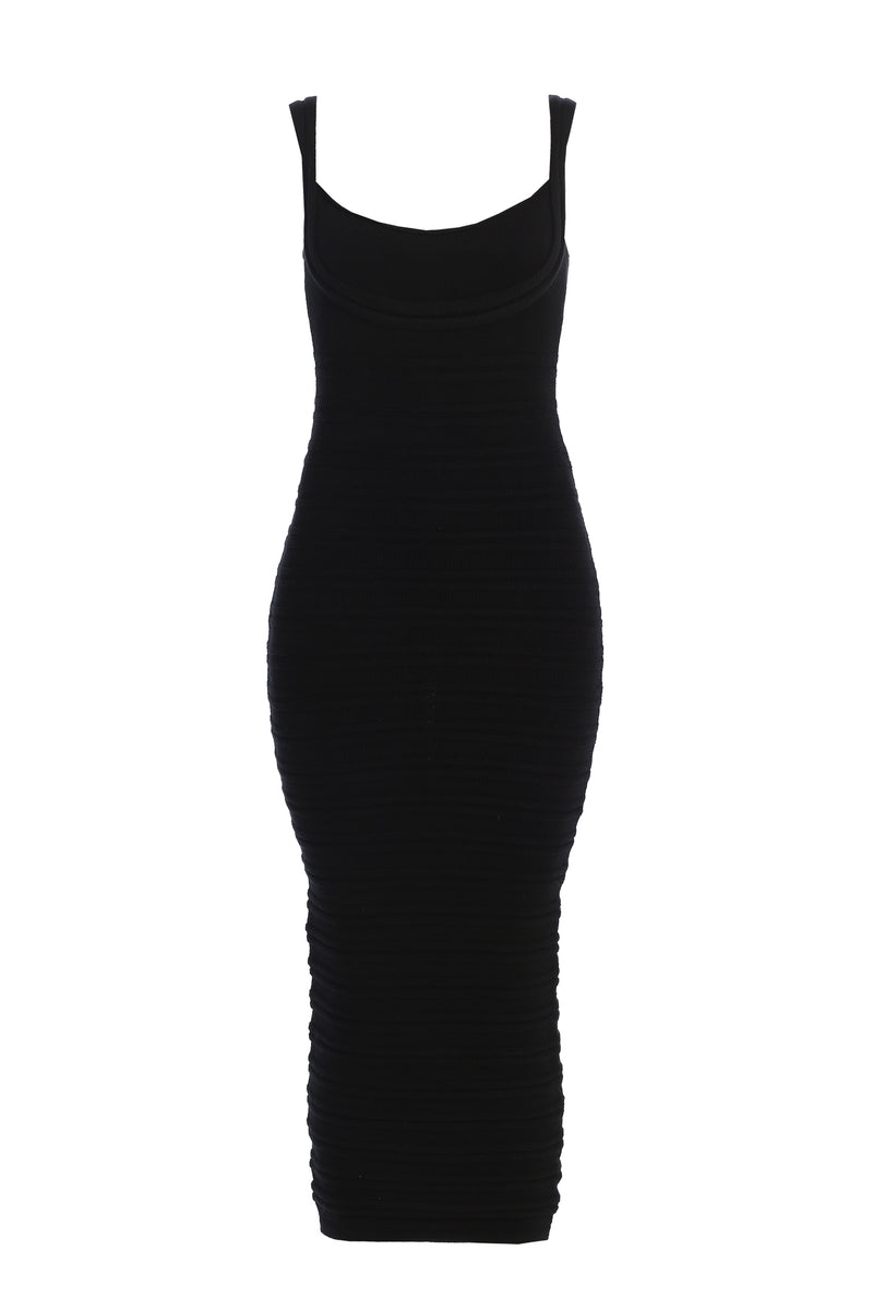 Black Mayaa Midi Dress