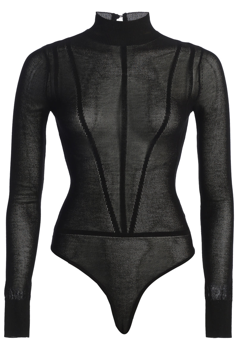 Black Incomparable Lace Bodysuit