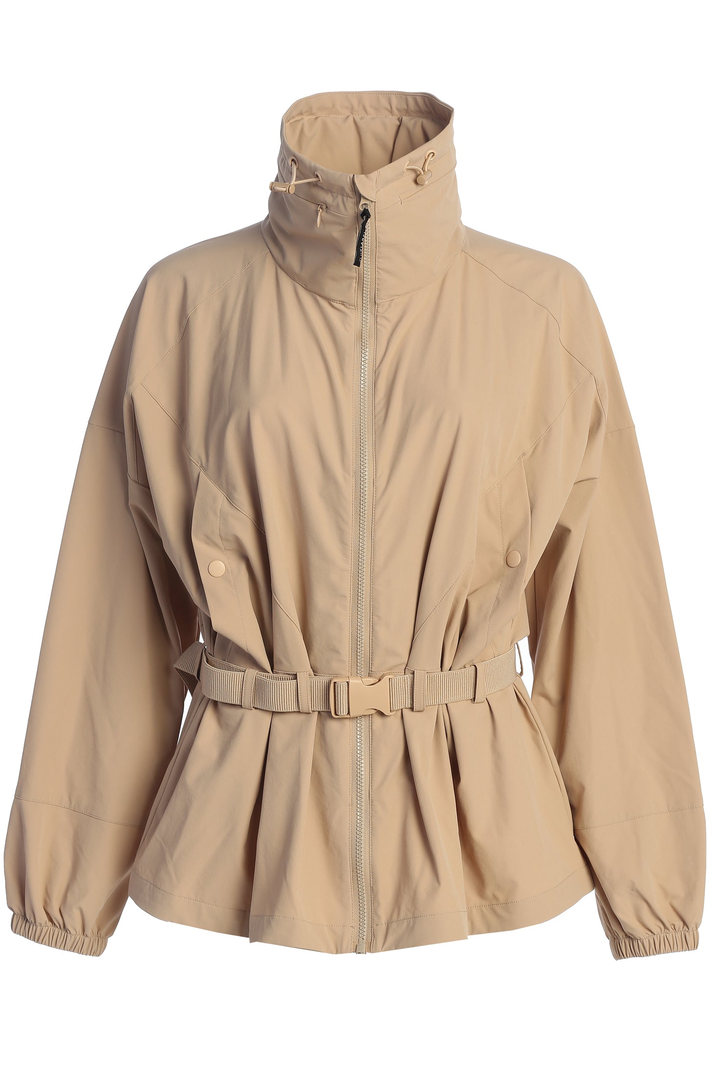 Tan Willow Belted Jacket - JLUXLABEL