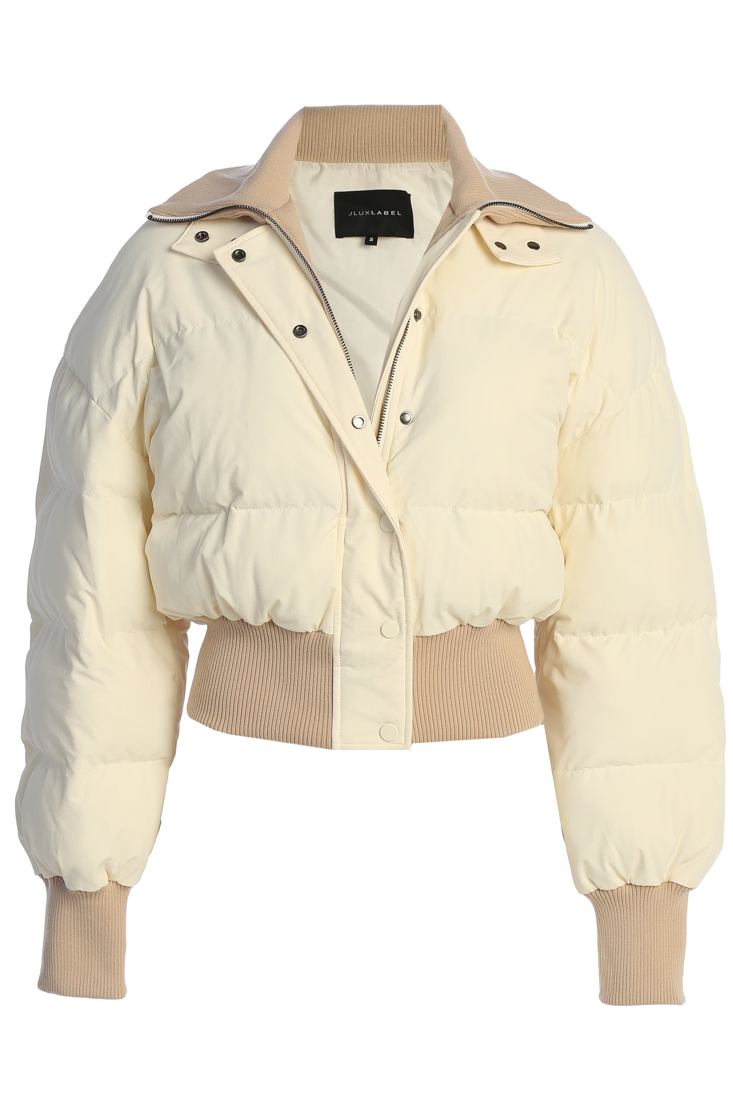 Buttercream Stassie Ribbed Jacket - JLUXLABEL