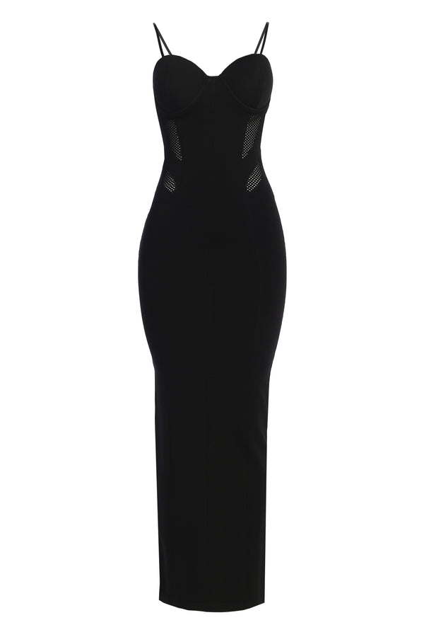 Black So Magnetic Maxi Dress - JLUXLABEL