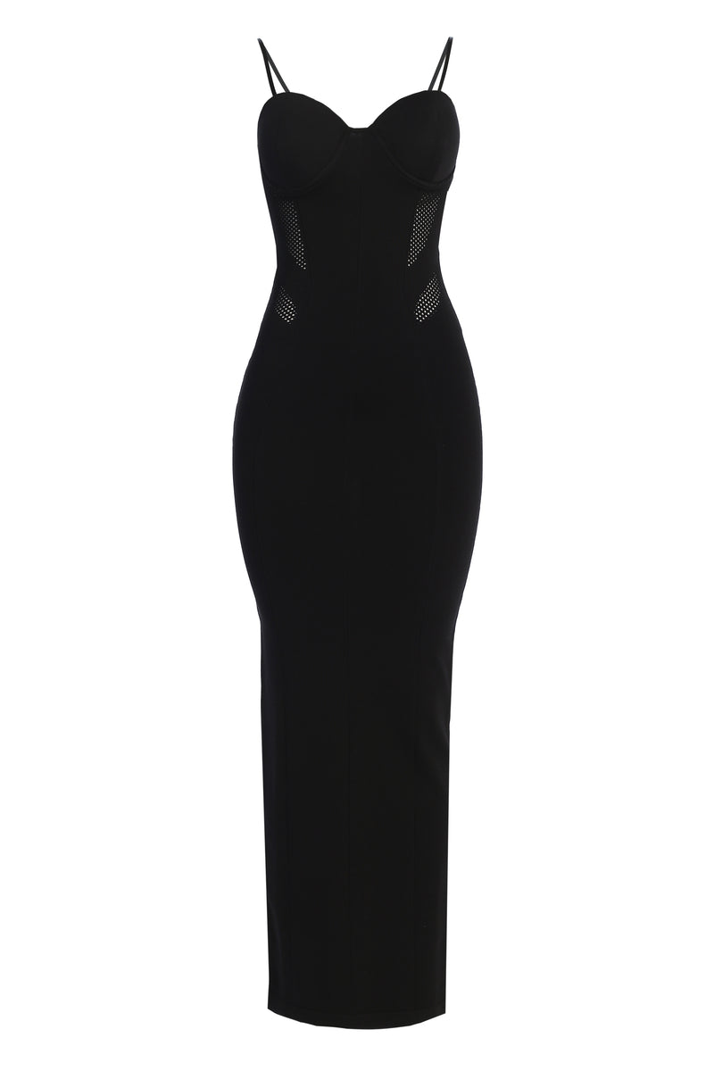 Black So Magnetic Maxi Dress - JLUXLABEL