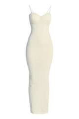 Ivory So Magnetic Maxi Dress - JLUXLABEL