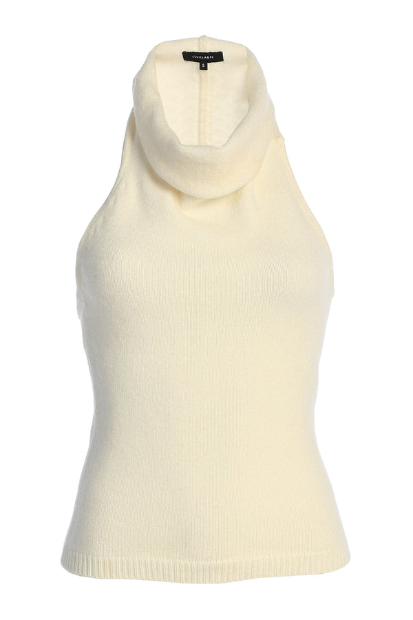 Ivory Joya Rib Knit Top - JLUXLABEL