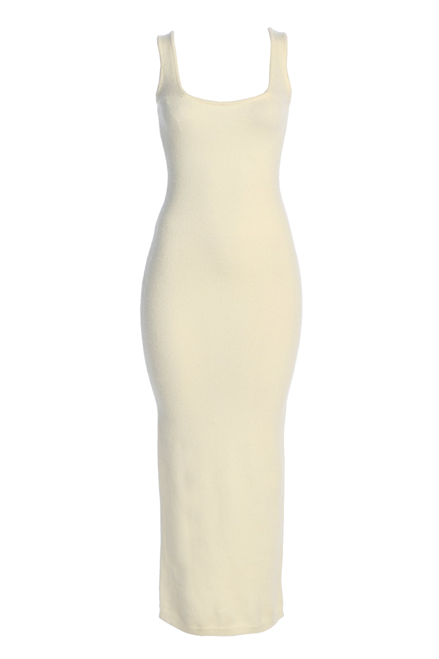 Ivory Karolina Knit Maxi Dress - JLUXLABEL