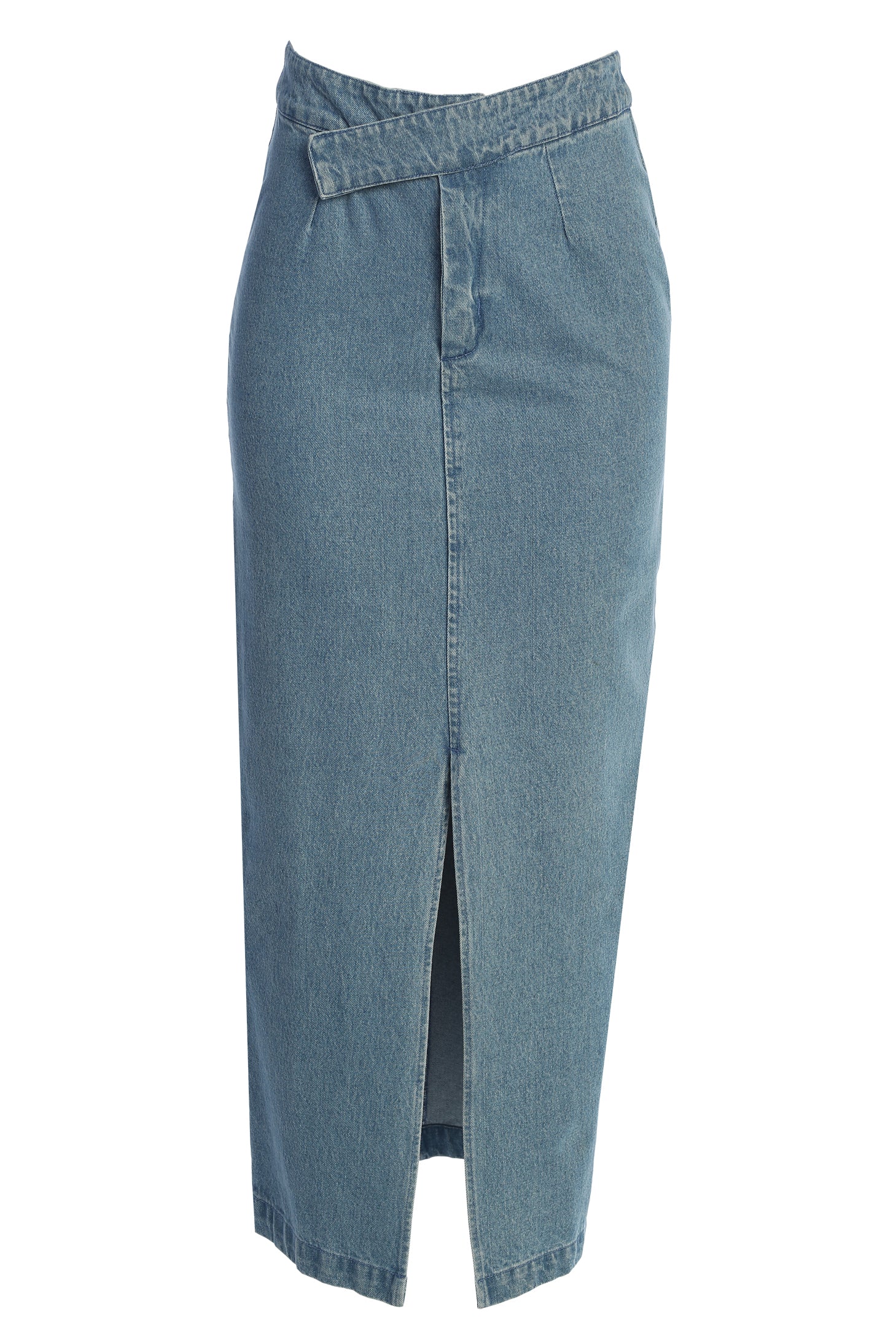 Medium Wash Adana Denim Skirt - JLUXLABEL