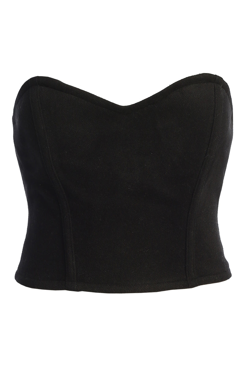 Black ALL YOU NEED WOVEN CORSET