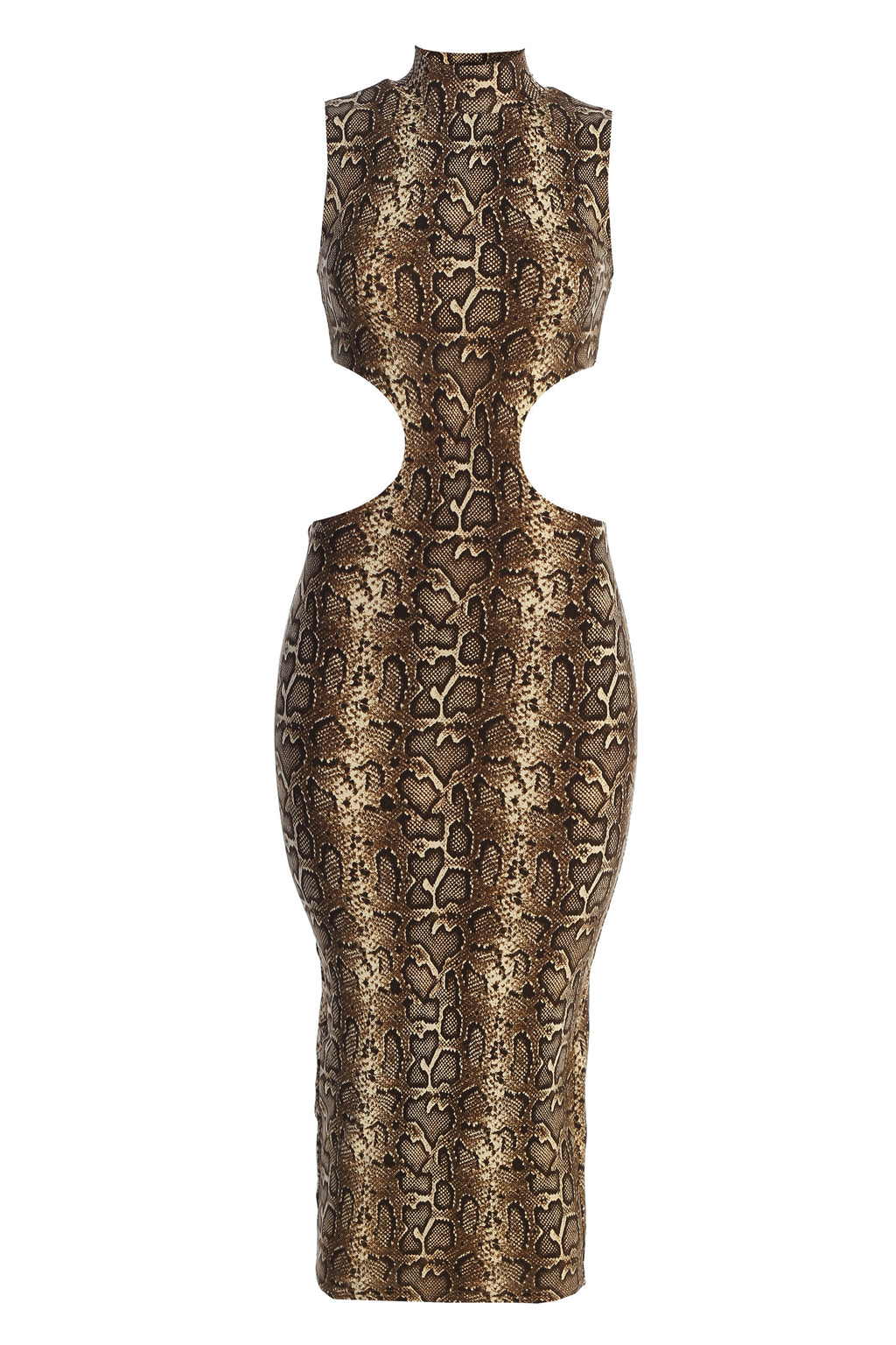 Snakeskin Dynasty Cutout Midi Dress – JLUXLABEL