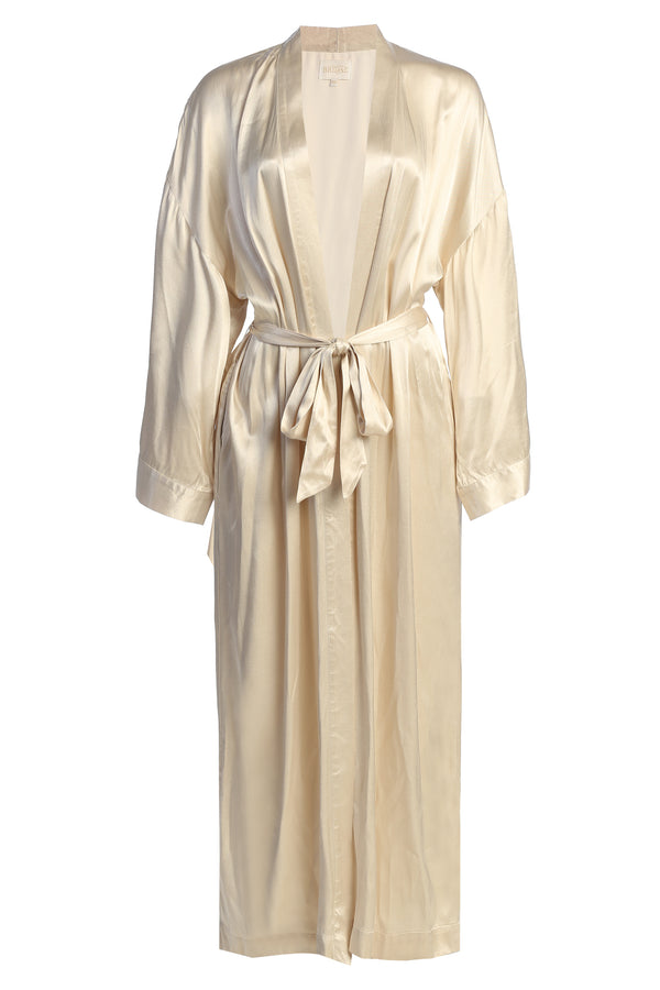 Champagne Forever And Always Satin Robe - JLUXLABEL