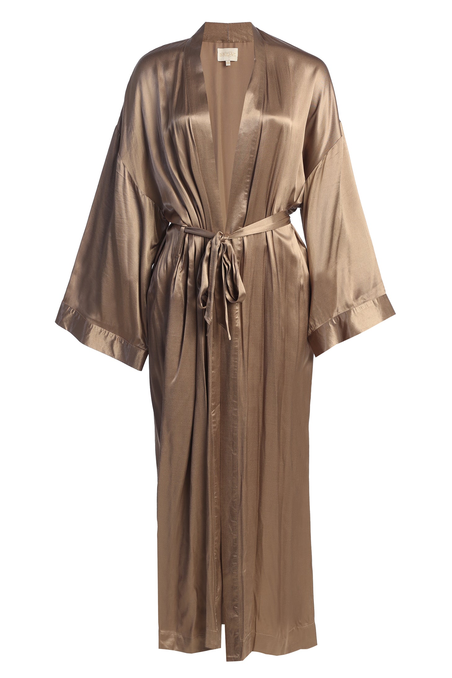 Bronze Forever And Always Satin Robe - JLUXLABEL