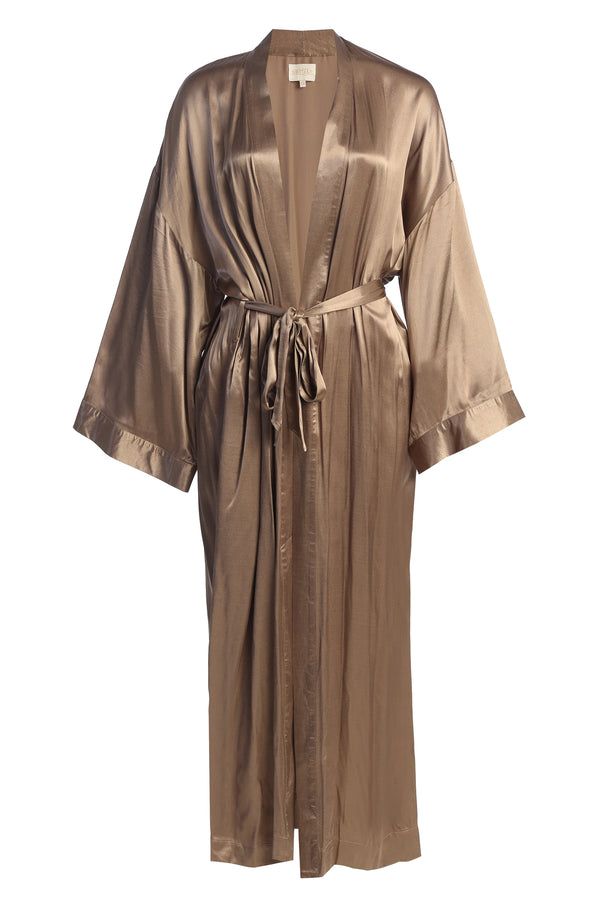 Bronze Forever And Always Satin Robe