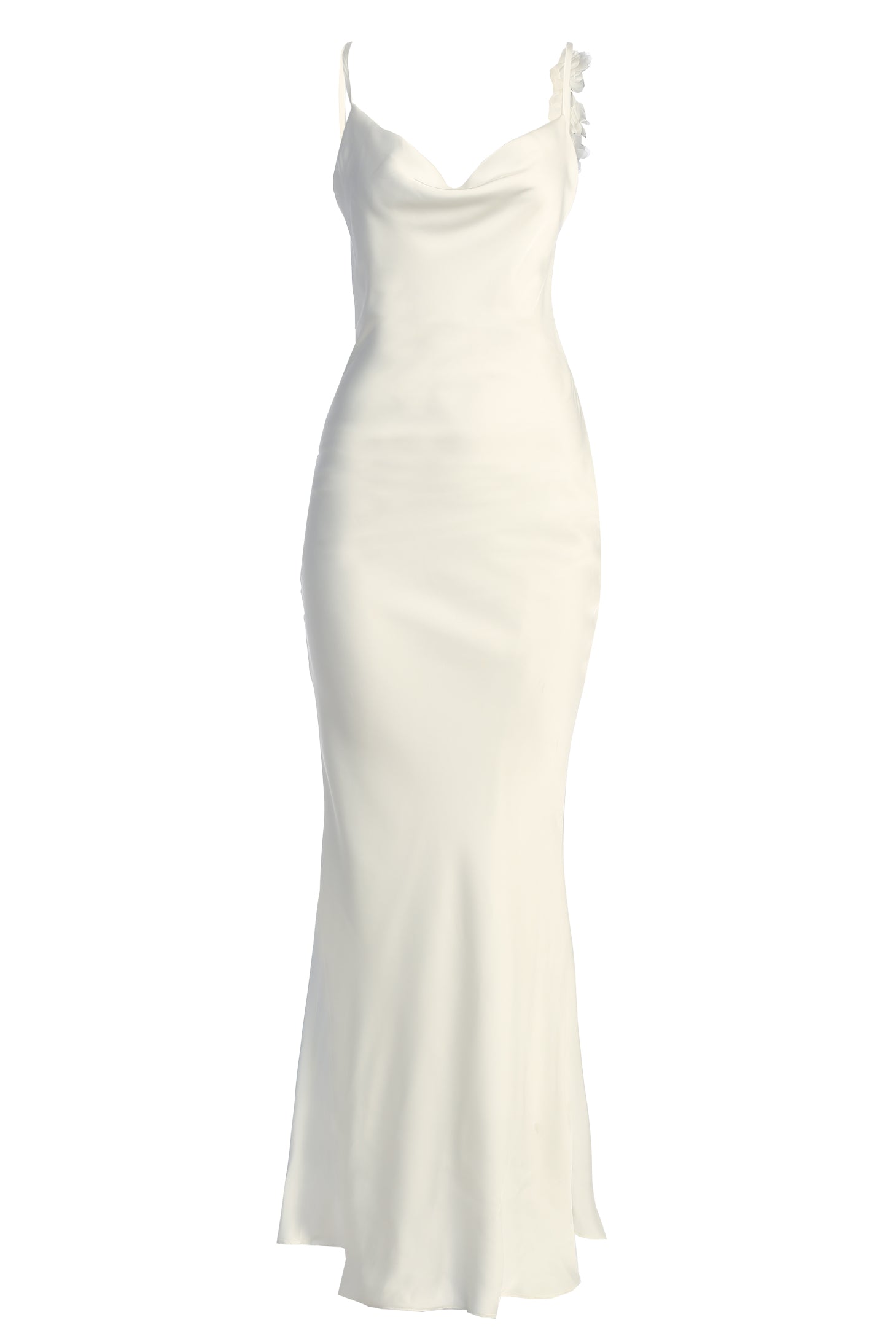 Ivory Down The Aisle Satin Gown - JLUXLABEL