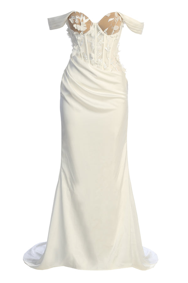 Ivory Infinite Love Satin Gown