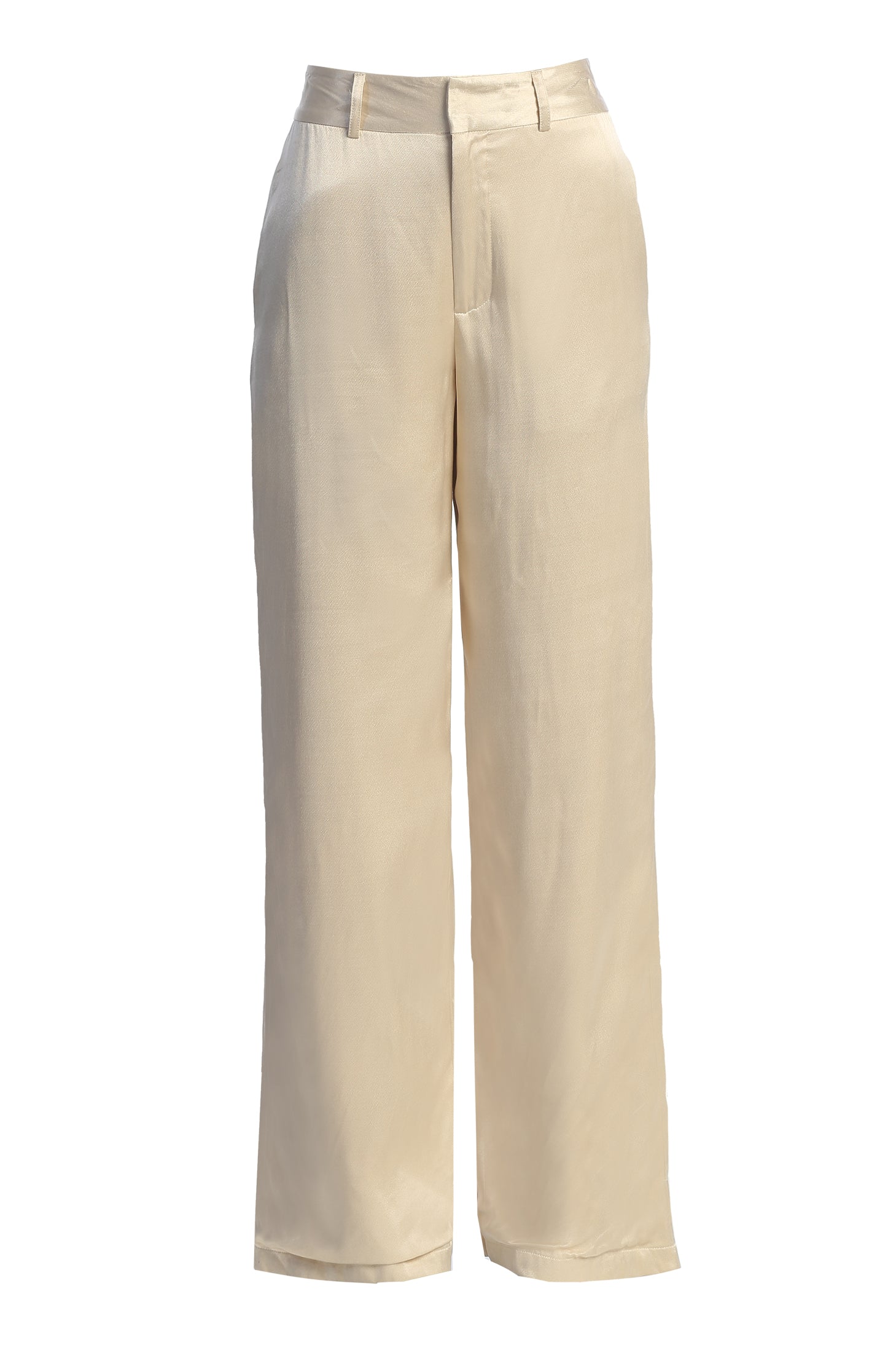 Champagne Ever After Satin Trousers - JLUXLABEL