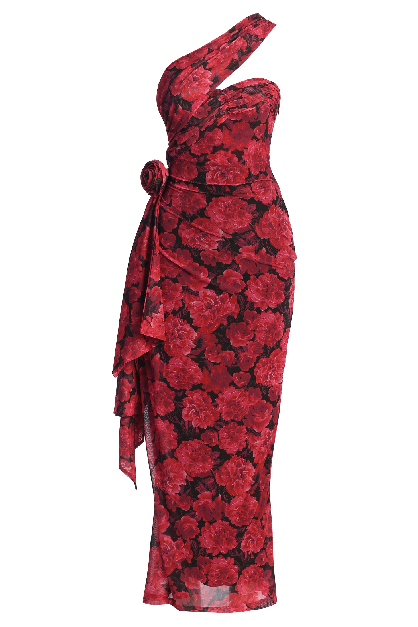 Pink Floral Villa Rosa Maxi Dress - JLUXLABEL