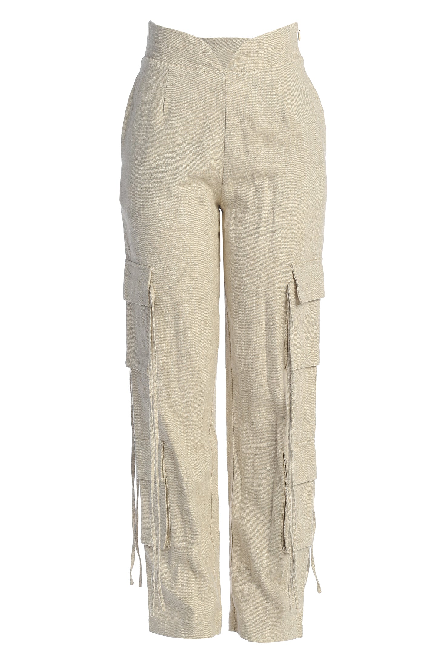 Natural Better Half Linen Utility Pants - JLUXLABEL