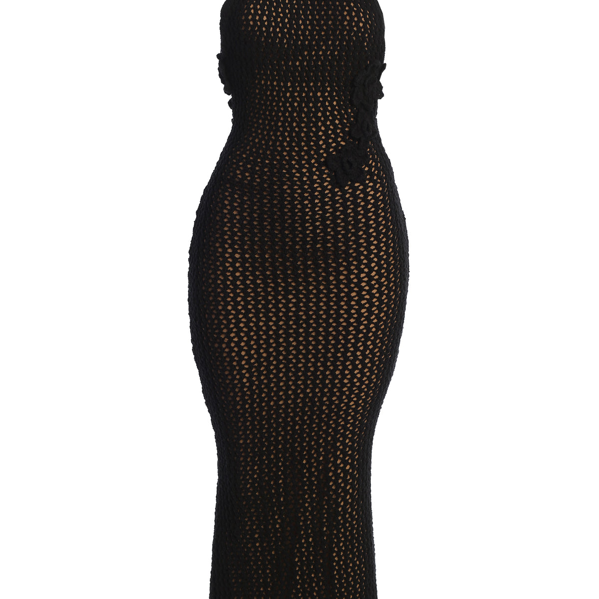 cotton brown dress Delilah Cotton Ribbed Tank Dress S / BROWN main image 0