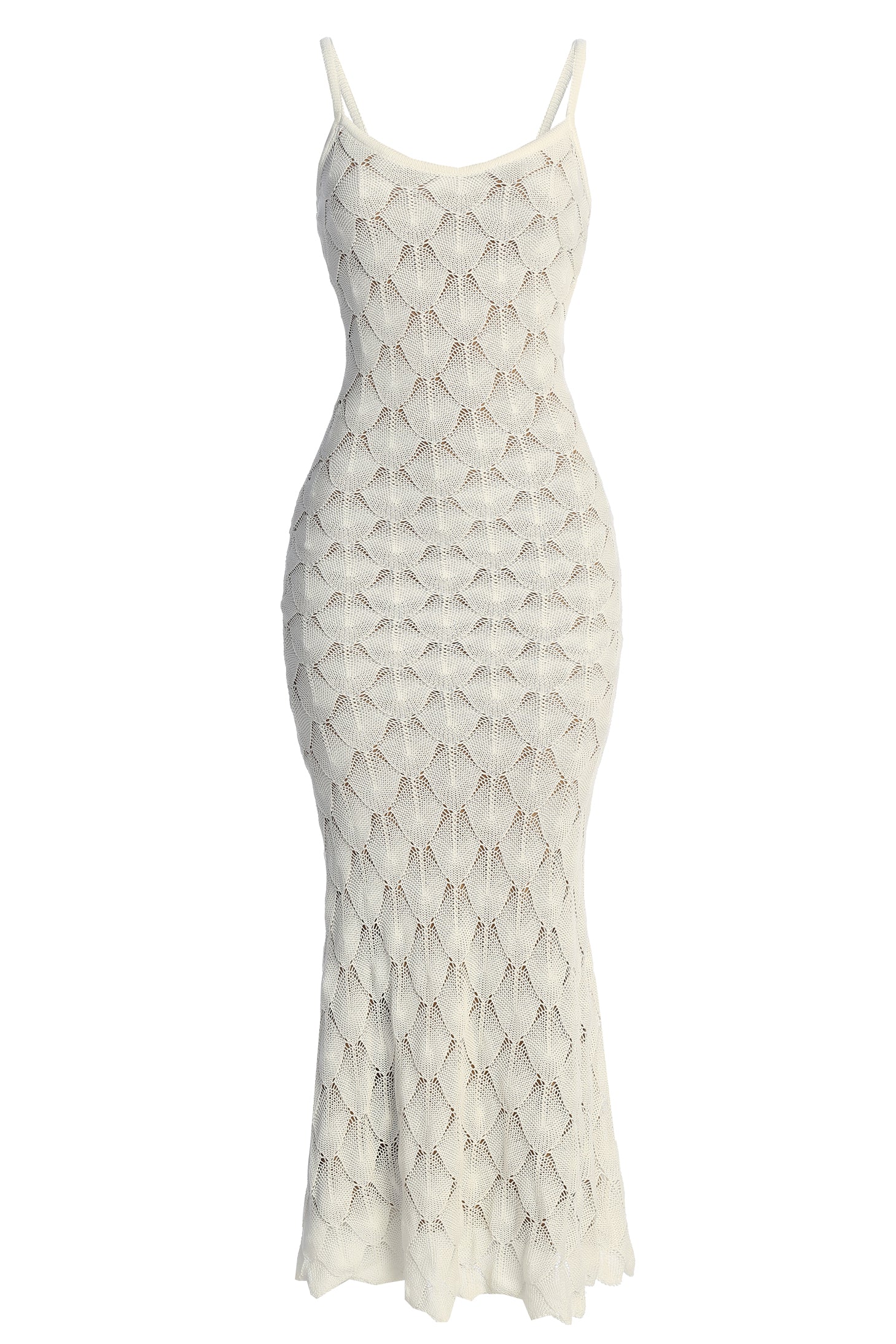 Ivory Gabriela Knit Maxi Dress - JLUXLABEL