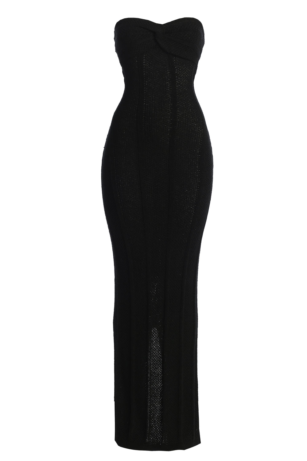 Icon Edit Strapless Maxi Dress Black