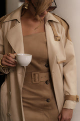 Tan Elite Suede Coat