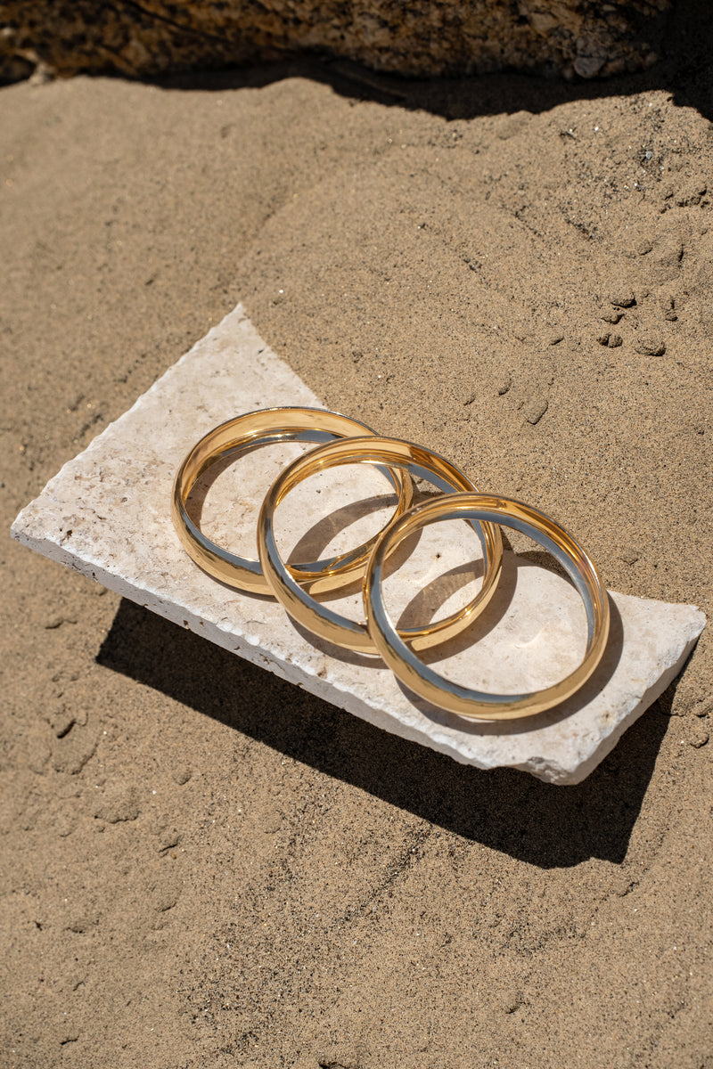 Gold Dacia Bracelet Set - The Linen Collection - JLUXLABEL