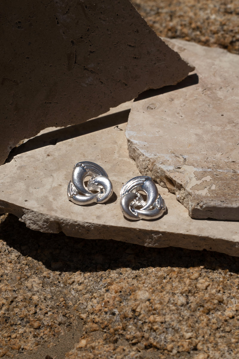 Silver Gabrie Earrings - JLUXLABEL