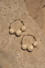 Gold Lunar Hoop Earrings - JLUXLABEL