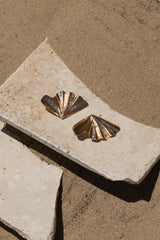 Gold In Paradise Earrings - The Linen Collection - JLUXLABEL