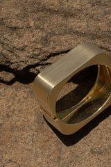 Gold Matte Hinge Bracelet