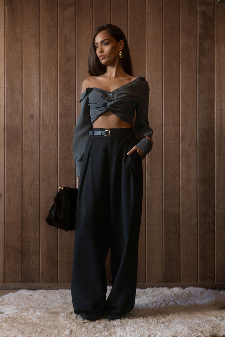 black abstract bethany strapless maxi dress JLUXLABEL Bethany Strapless Maxi Dress in Black