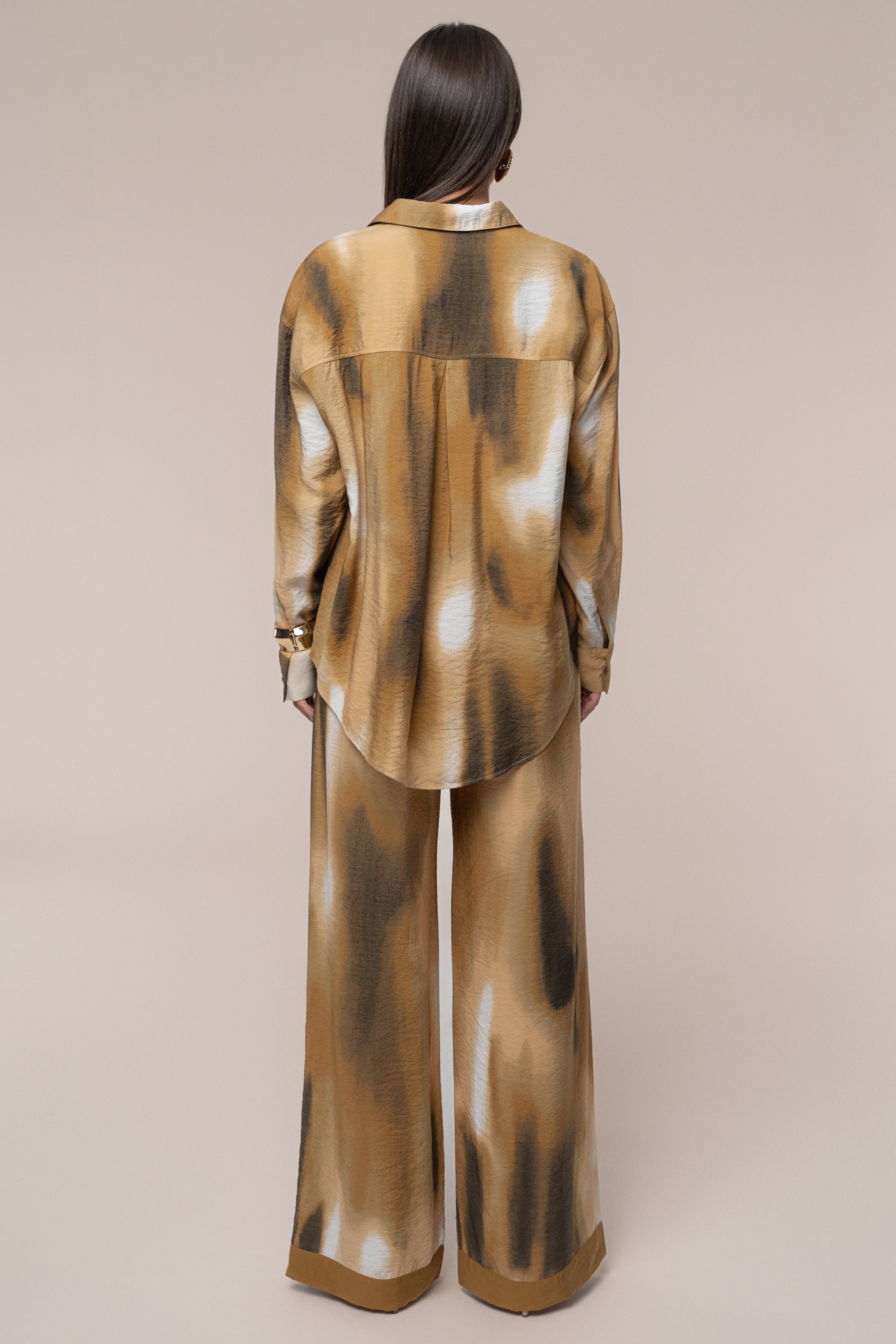 Brown Celestial Sands Blouse - JLUXLABEL