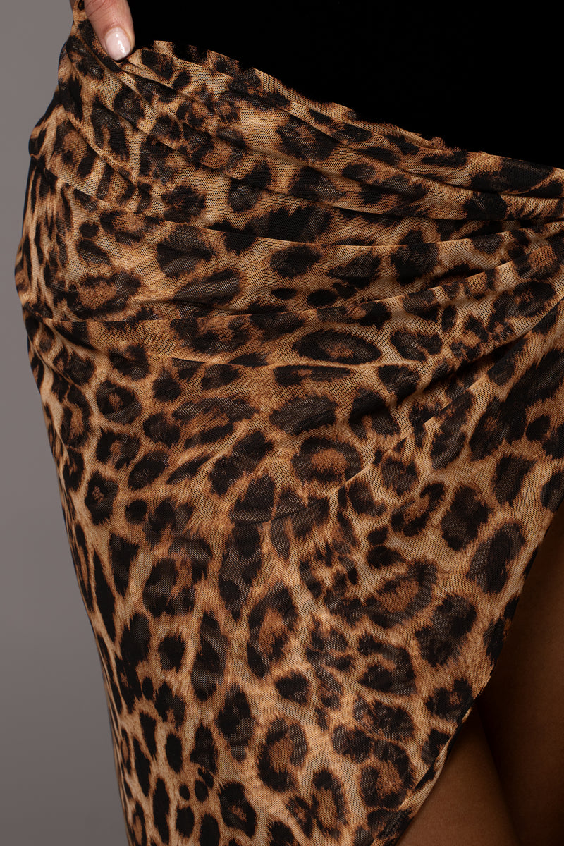 Leopard Unruly Sarong - Feminine Force - JLUXLABEL