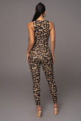 Leopard Mystic Jungle Jumpsuit - Feminine Force - JLUXLABEL