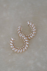 Gold All Of Me Pearl Earrings - JLUXLABEL