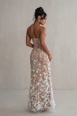 Ivory Everlasting Embroidered Gown - JLUXLABEL