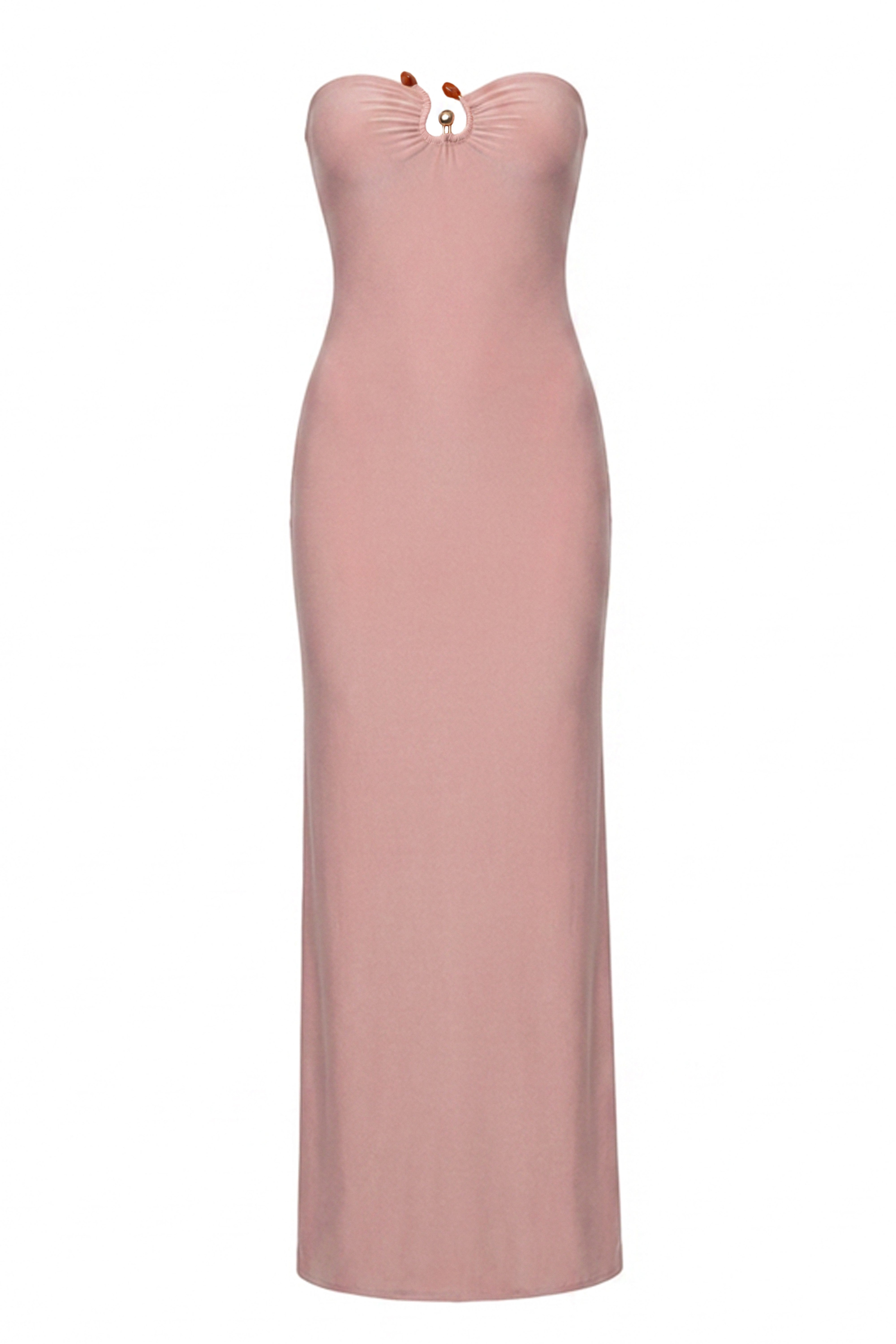 Dusty Rose Drift Serenity Maxi Dress - JLUXLABEL