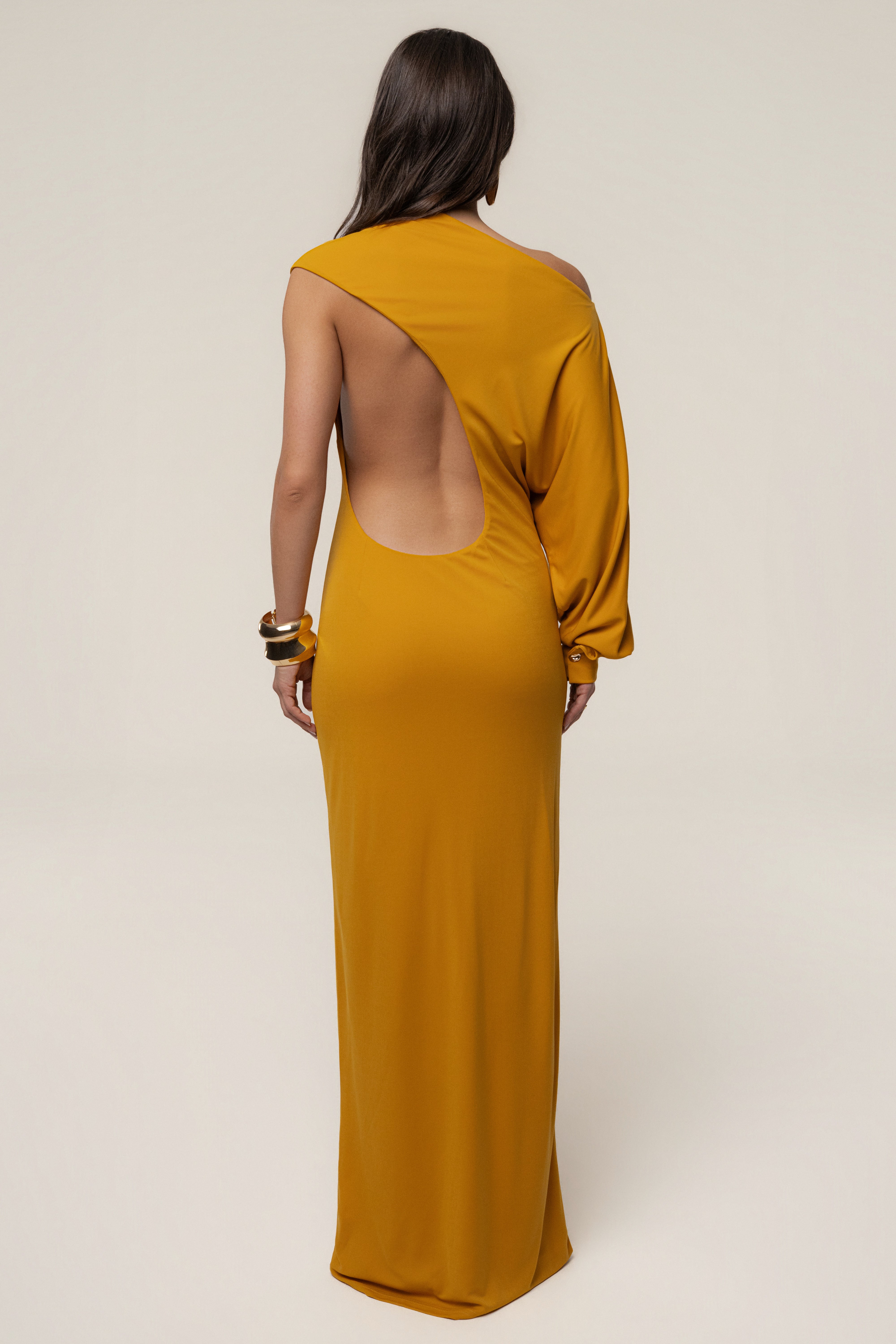 Yellow Winter Jewel Maxi Dress - JLUXLABEL