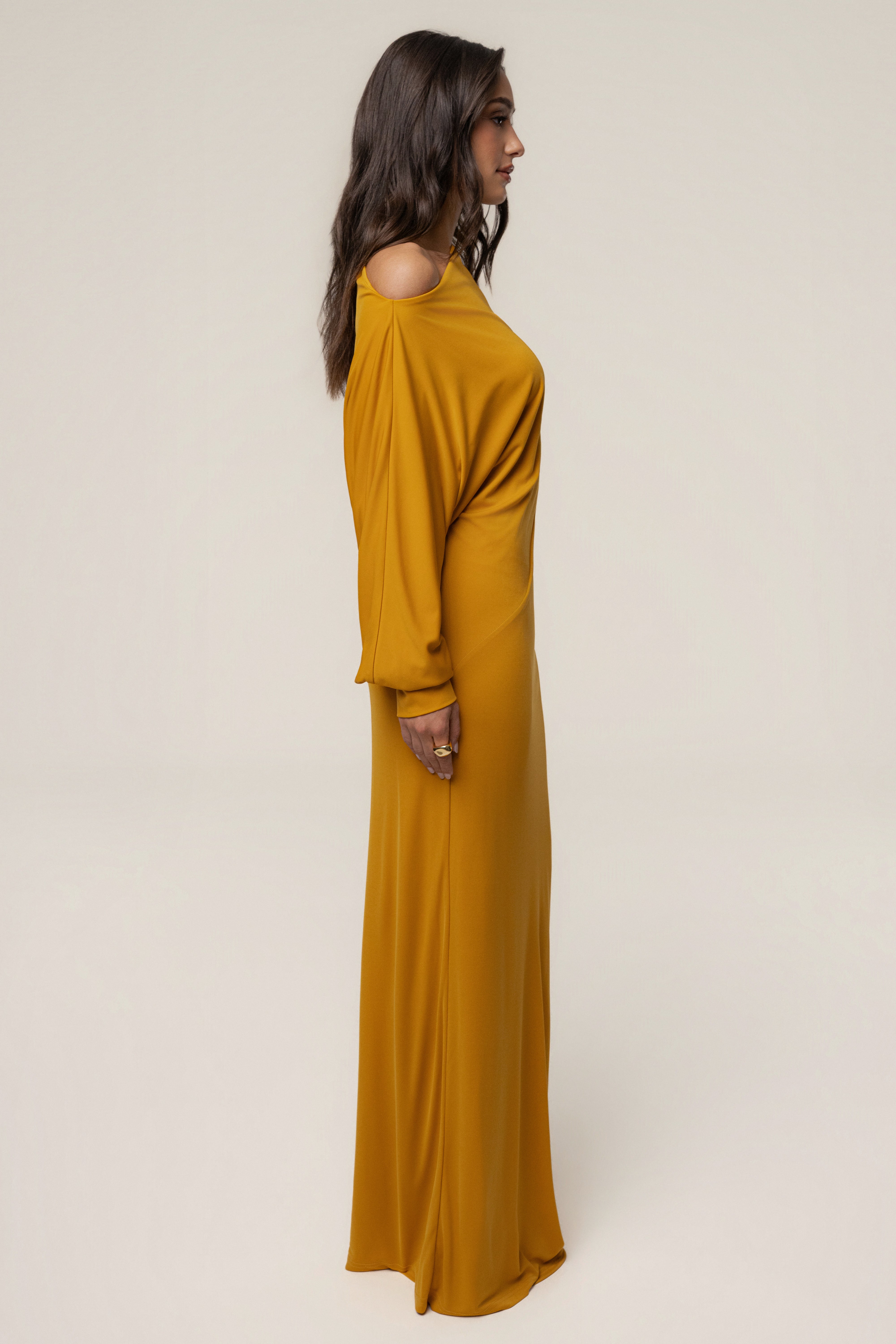 Yellow Winter Jewel Maxi Dress - JLUXLABEL