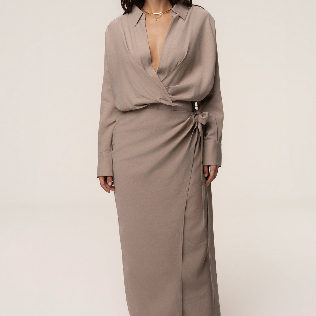 Jluxlabel Women's Skyline Wrap Midi Dress