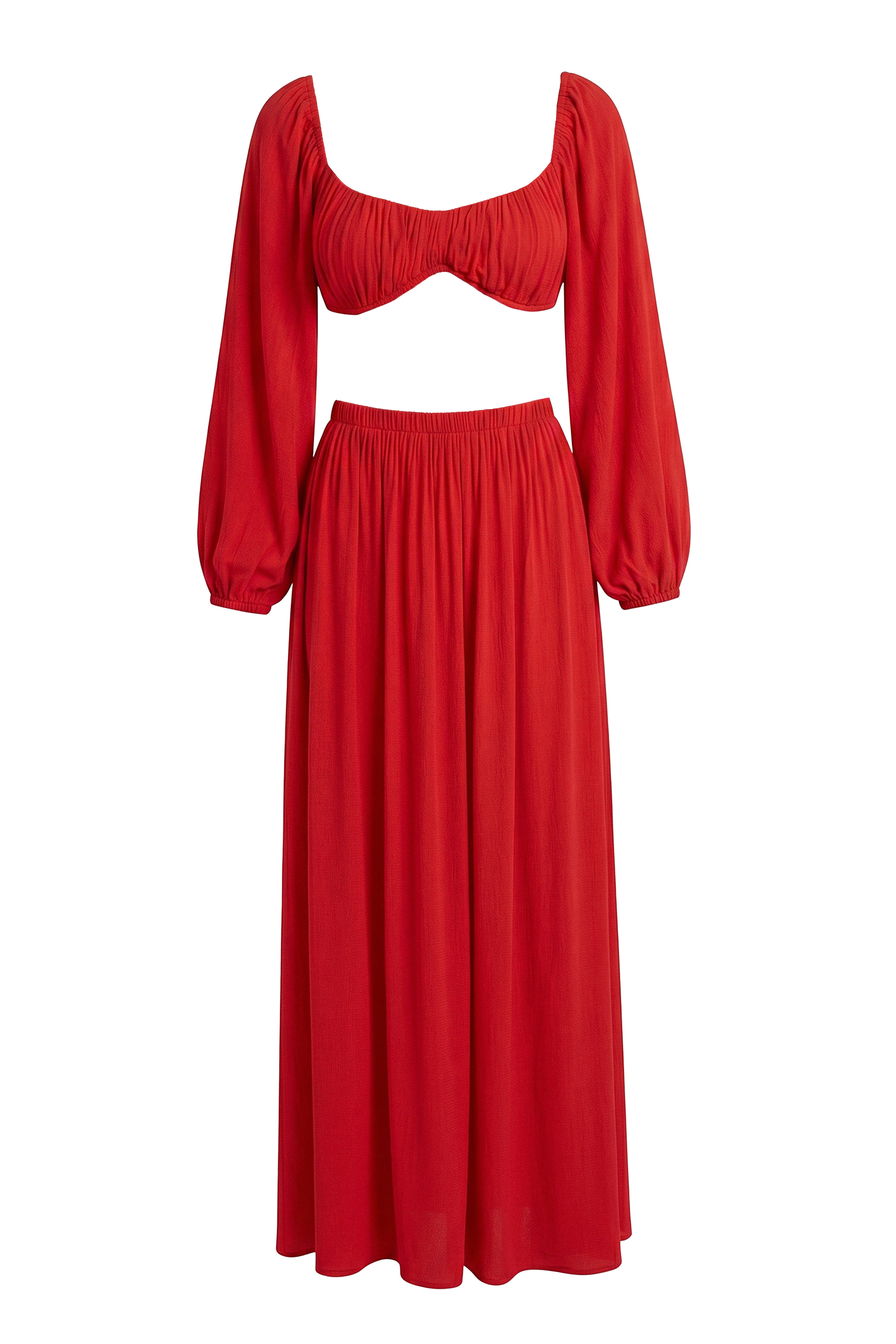Red Warm Nights Skirt Set - JLUXLABEL