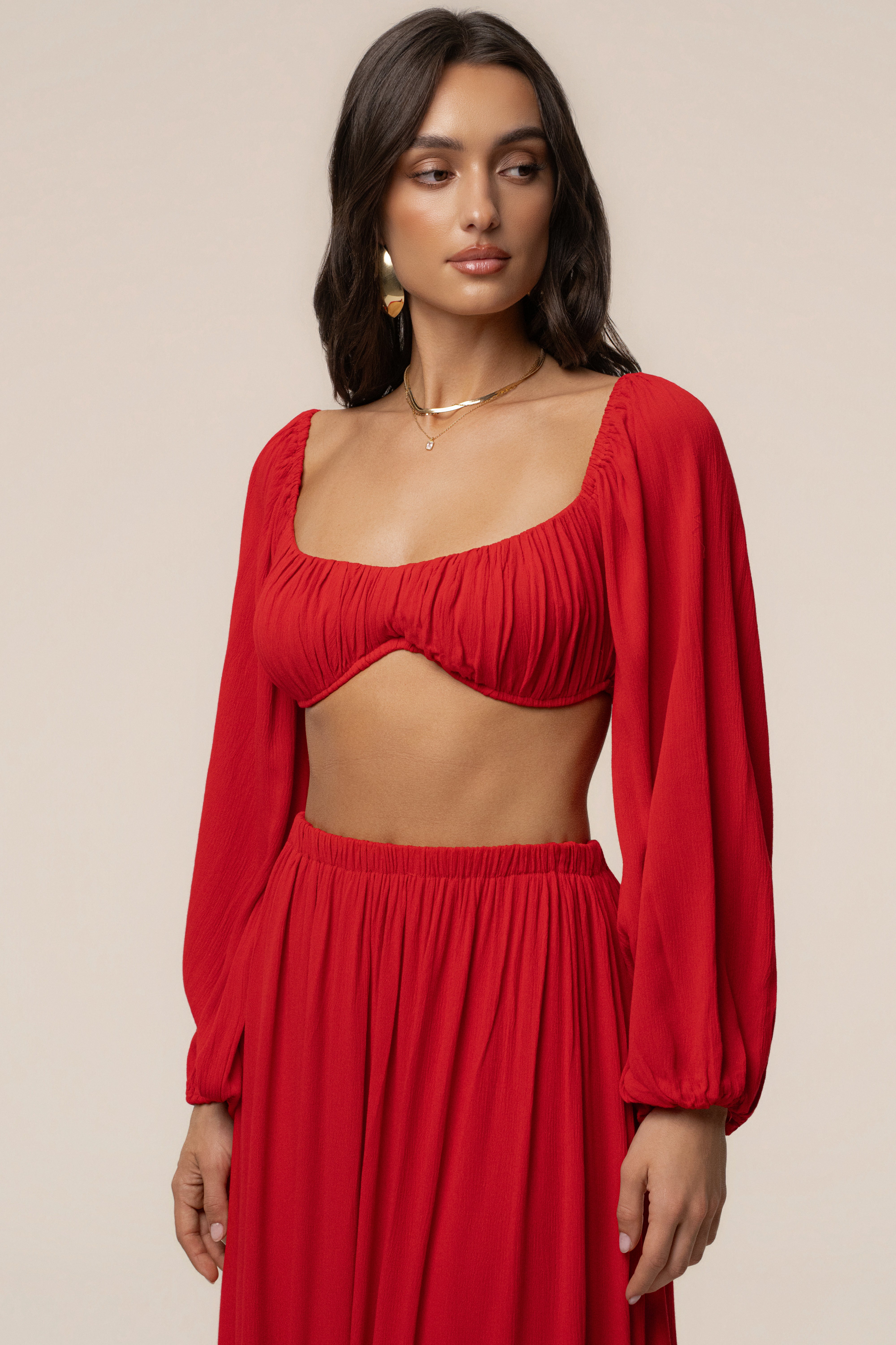 Red Warm Nights Skirt Set - JLUXLABEL