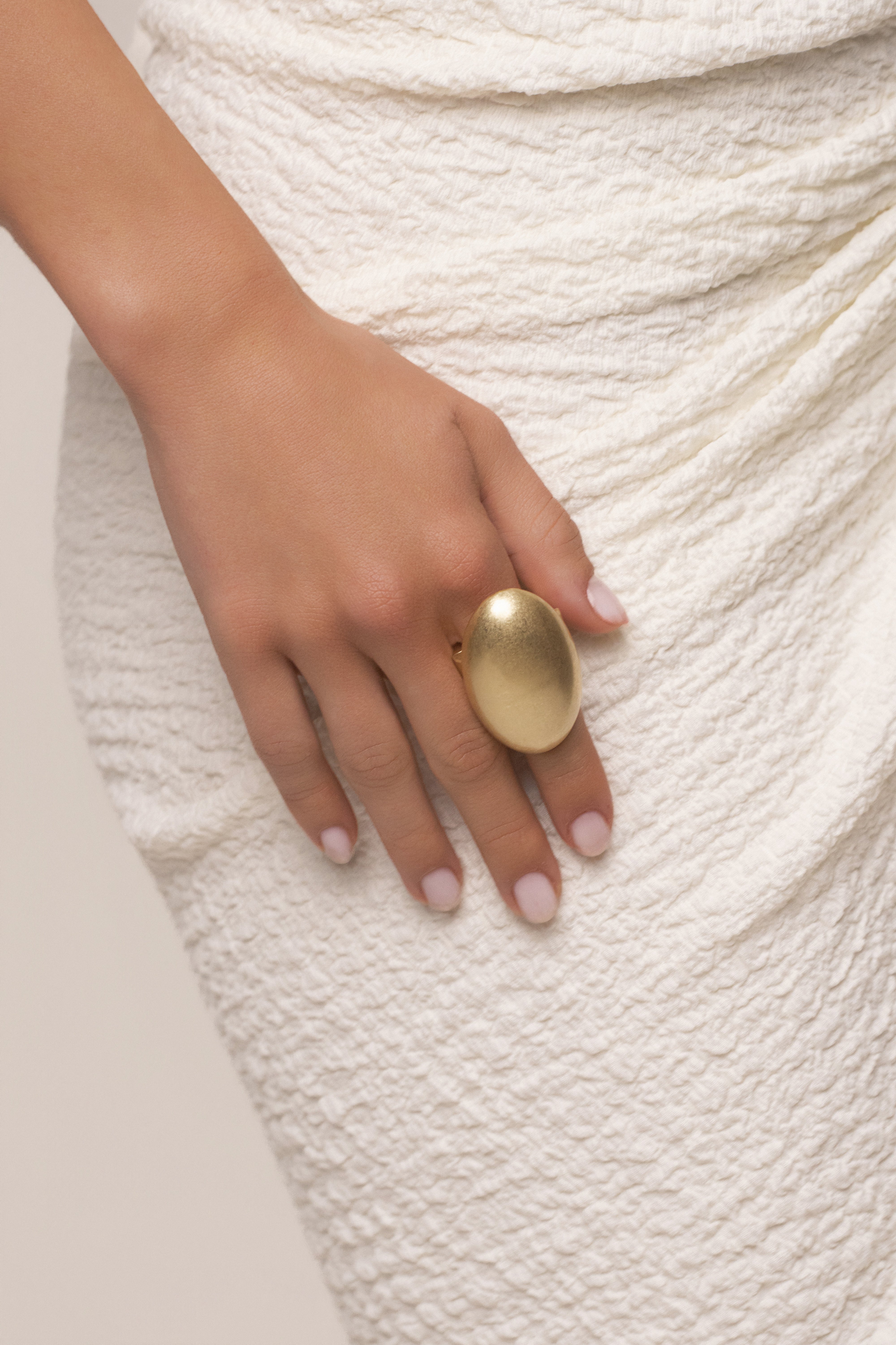 Gold Nina Dome Ring - JLUXLABEL