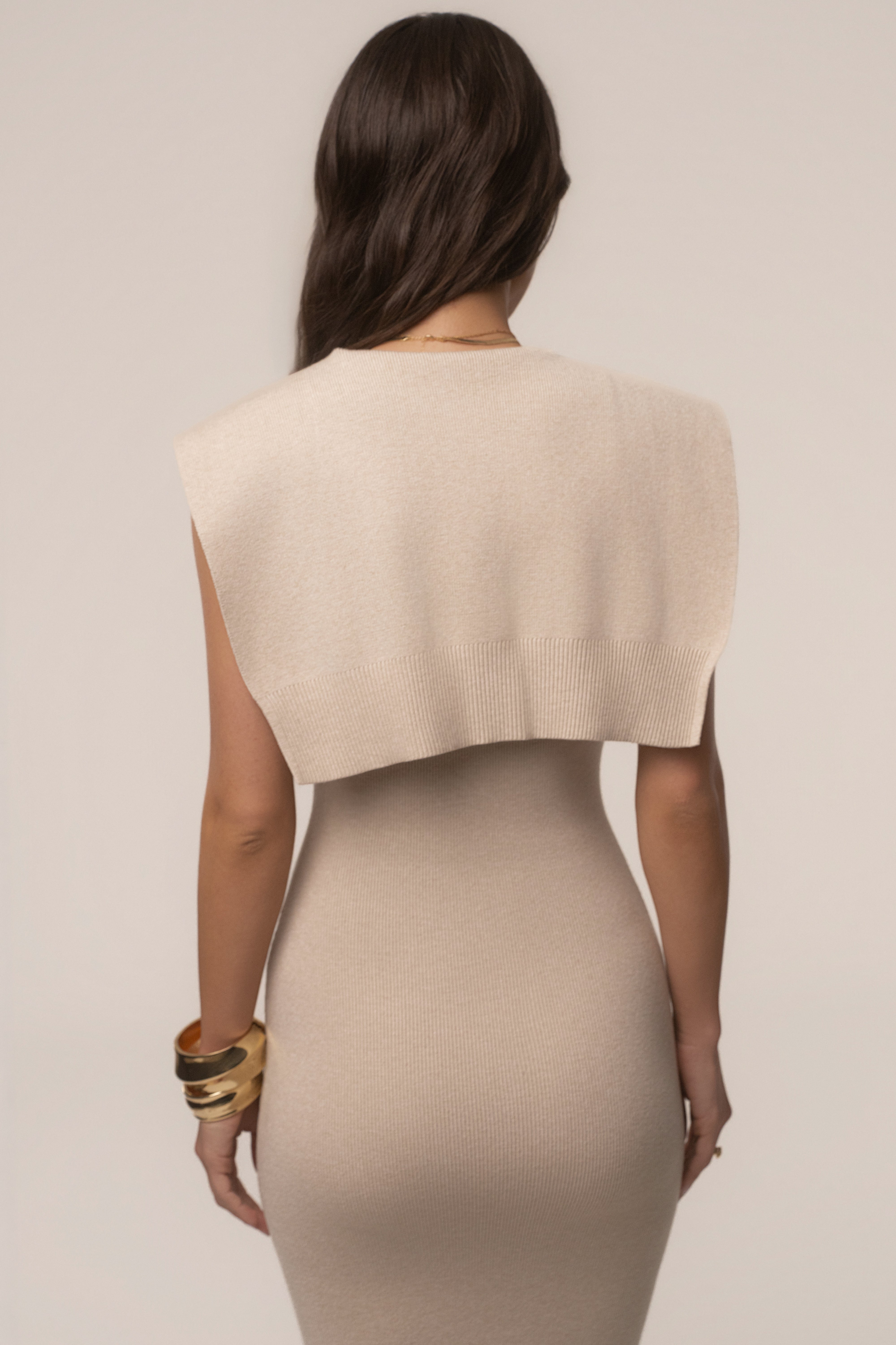 Oatmeal Florence Knit Maxi Dress - JLUXLABEL