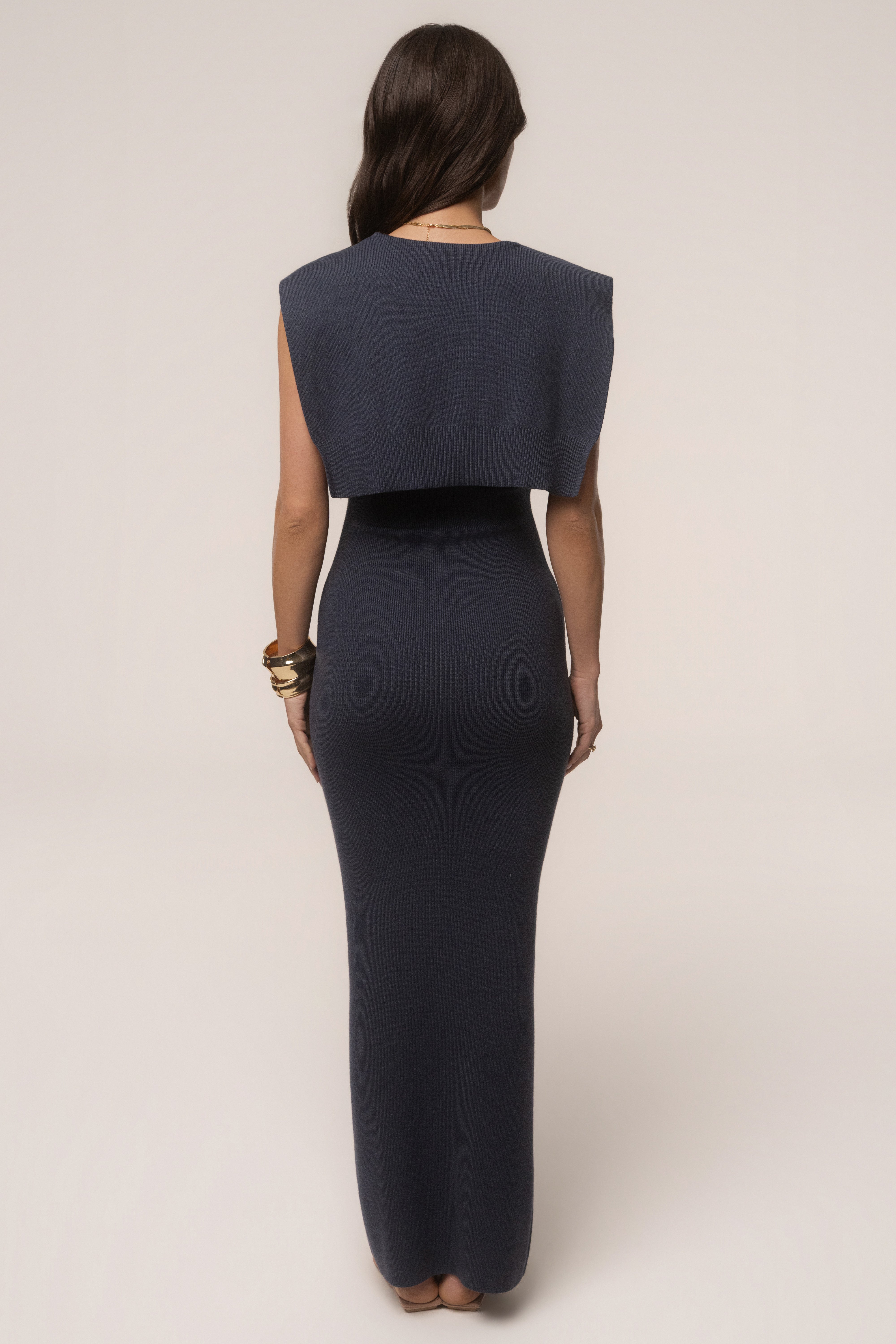 florrie knit maxi dress Navy Florence Knit Maxi Dress