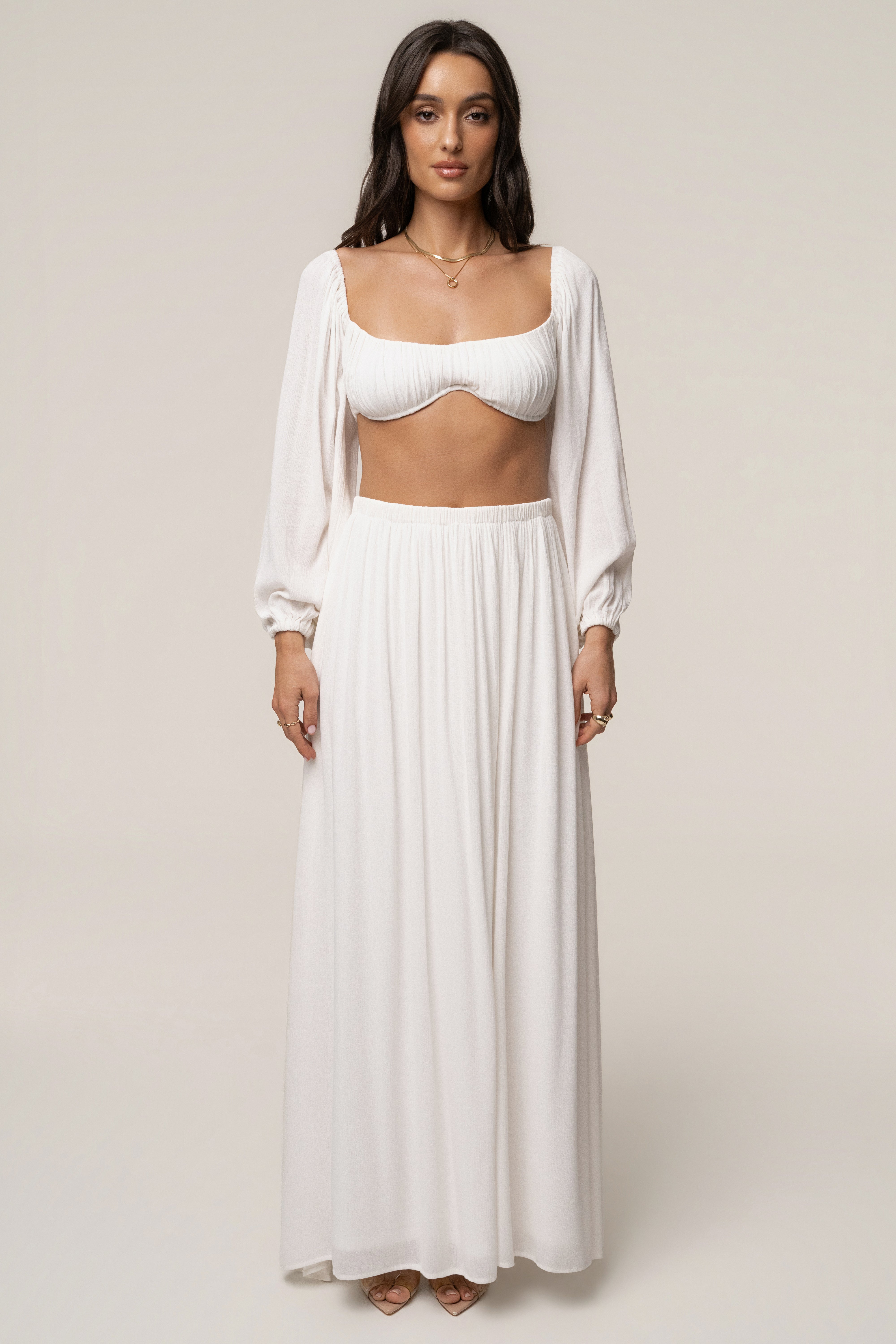 Ivory Warm Nights Skirt Set