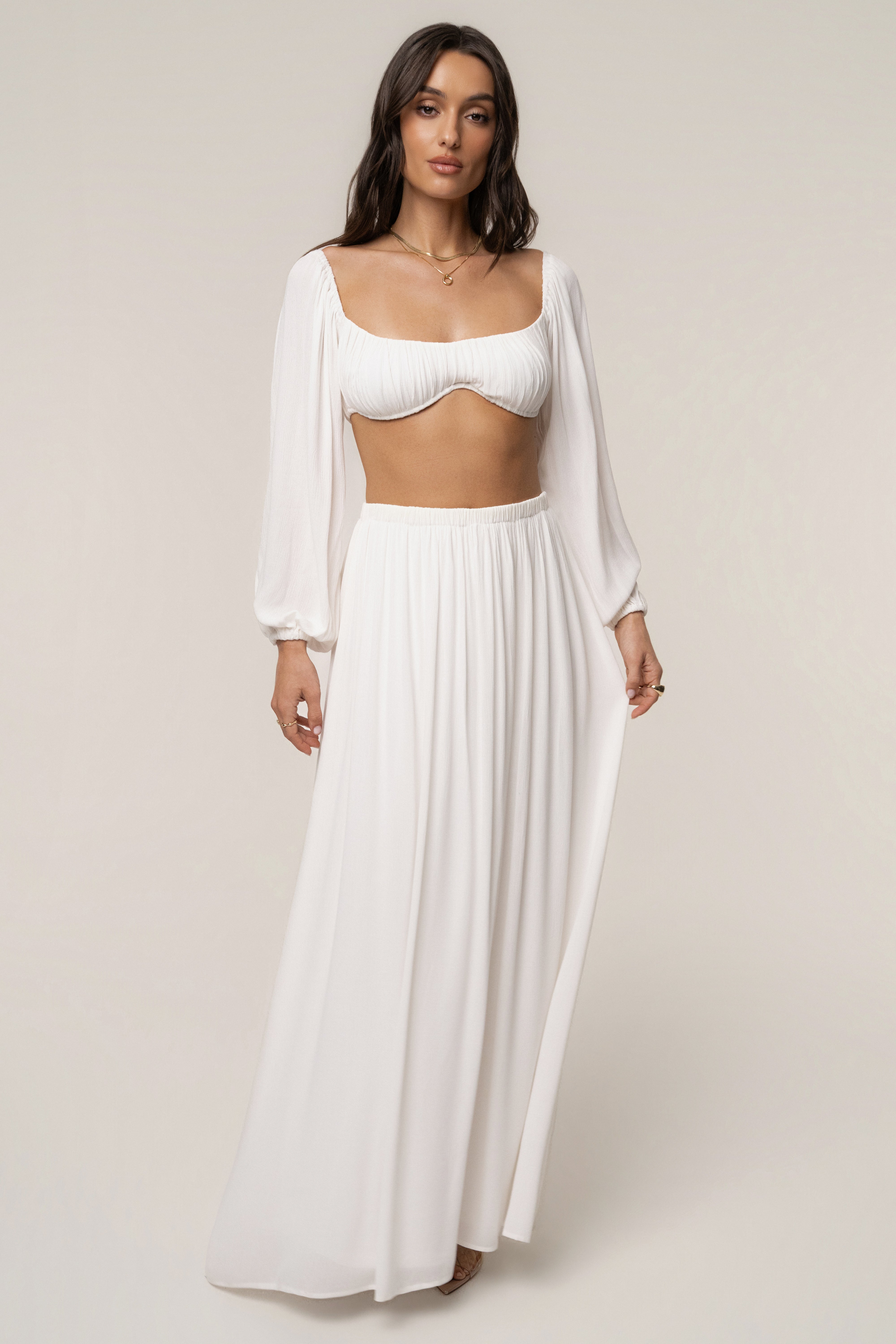 IVORY Warm Nights Skirt Set - JLUXLABEL